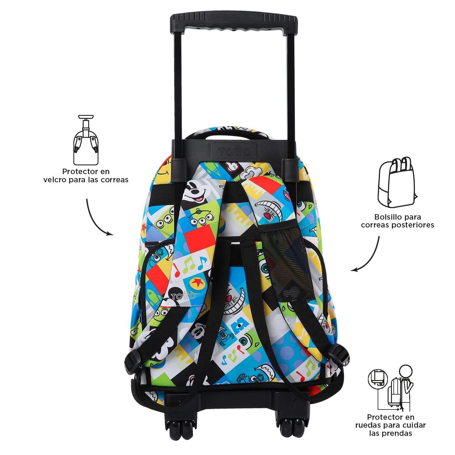 Mochila con ruedas para niño Disney 100 Primavera x unidad